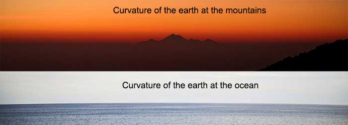 curvature of the earth