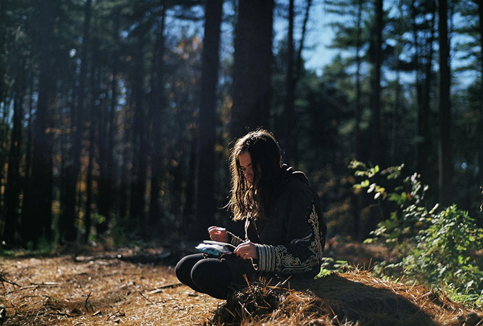 healing angel writing in journal